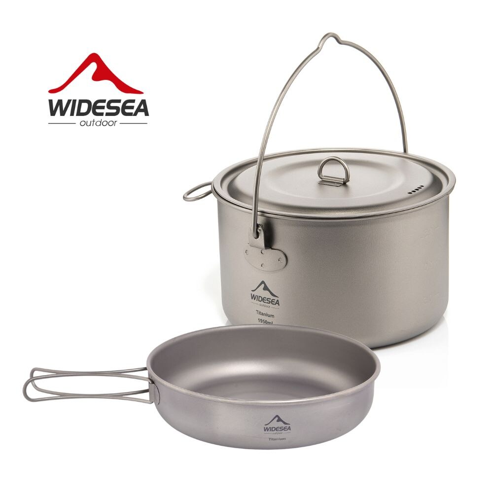 Paella Pan Steel - Widesea Camping Tableware Titanium Cookware Set