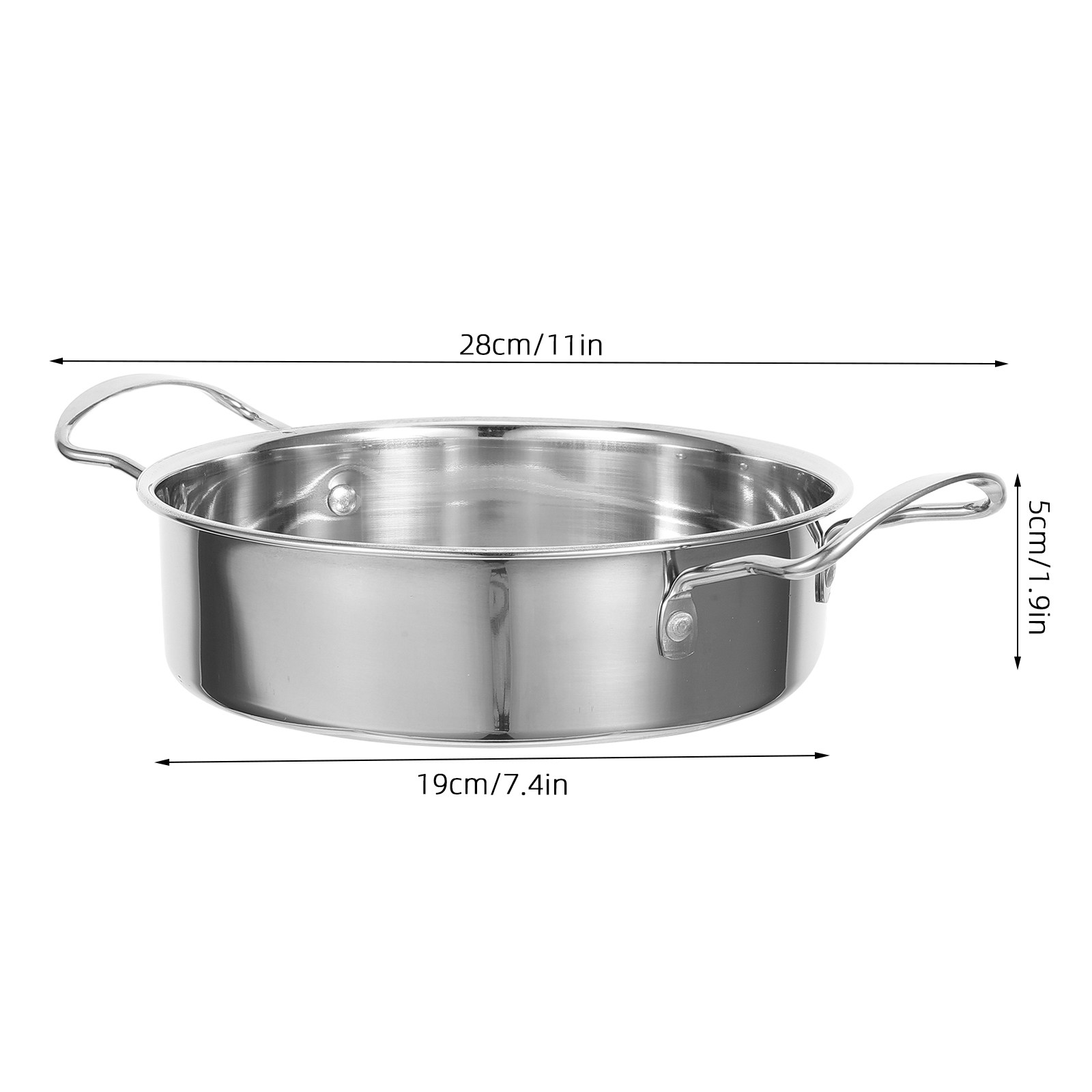 7.5 Inch Stainless Steel Paell - Paella Pan Steel recension och pris