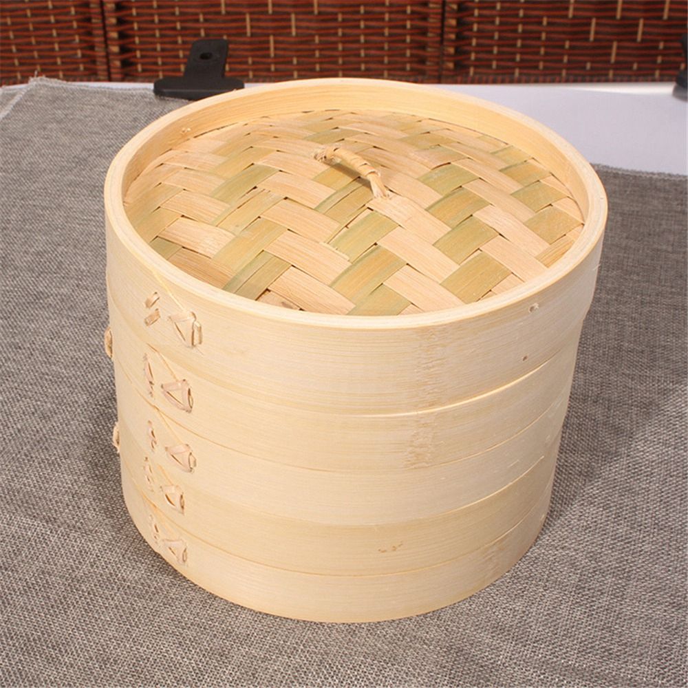 10/15/20cm Dimsum Basket Cover - Steamer Bamboo Set recension och pris