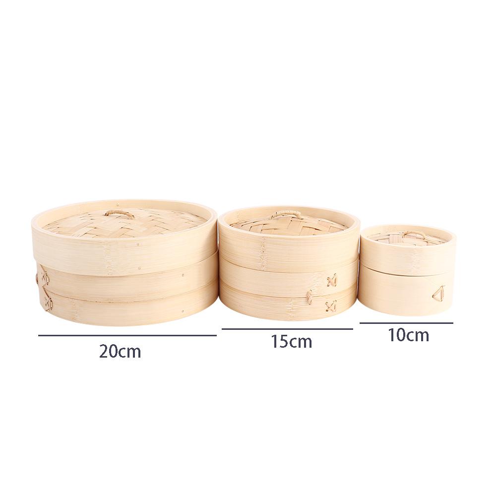 10/15/20cm Dimsum Basket Cover - Steamer Bamboo Set recension och pris