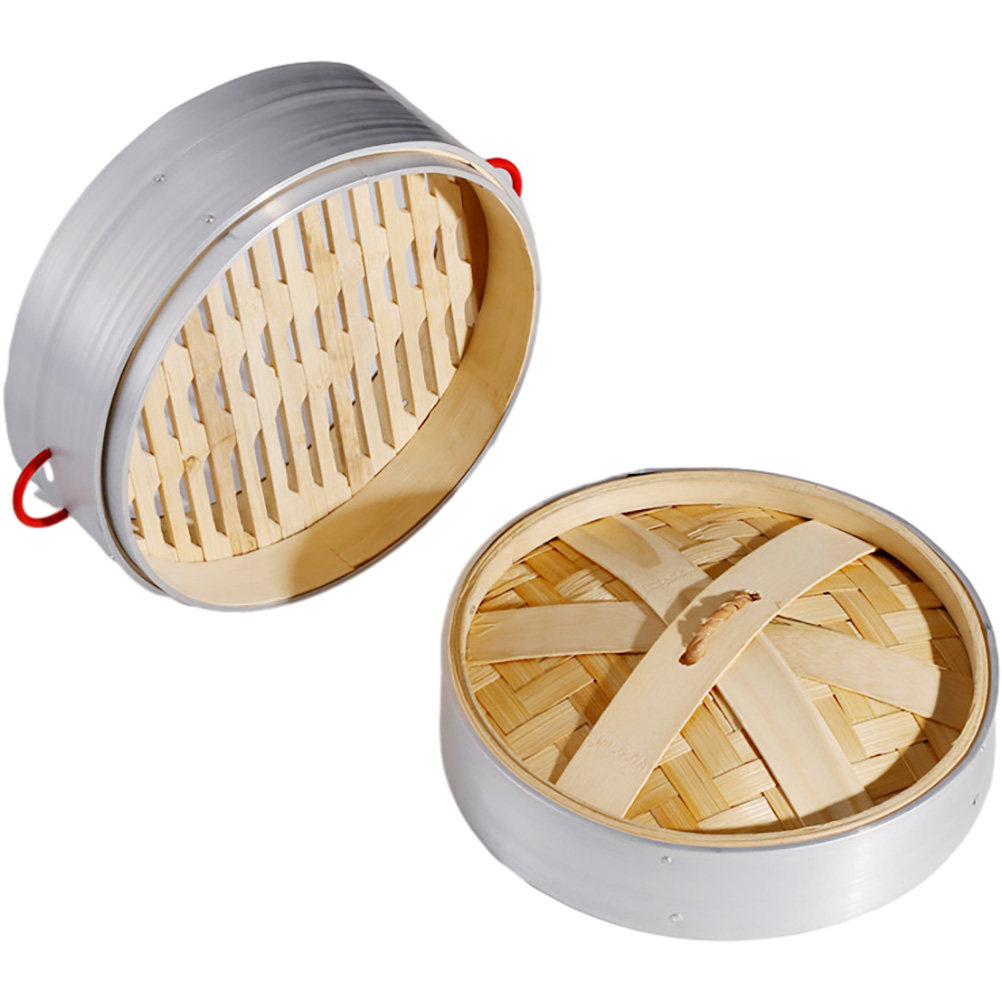 1Set Bamboo Steamer Basket Set - Steamer Bamboo Set recension och pris