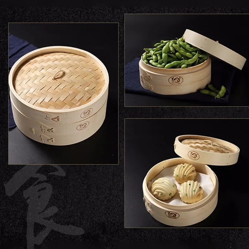 Kitchen Cooking Bamboo Steamer - Steamer Bamboo Set recension och pris