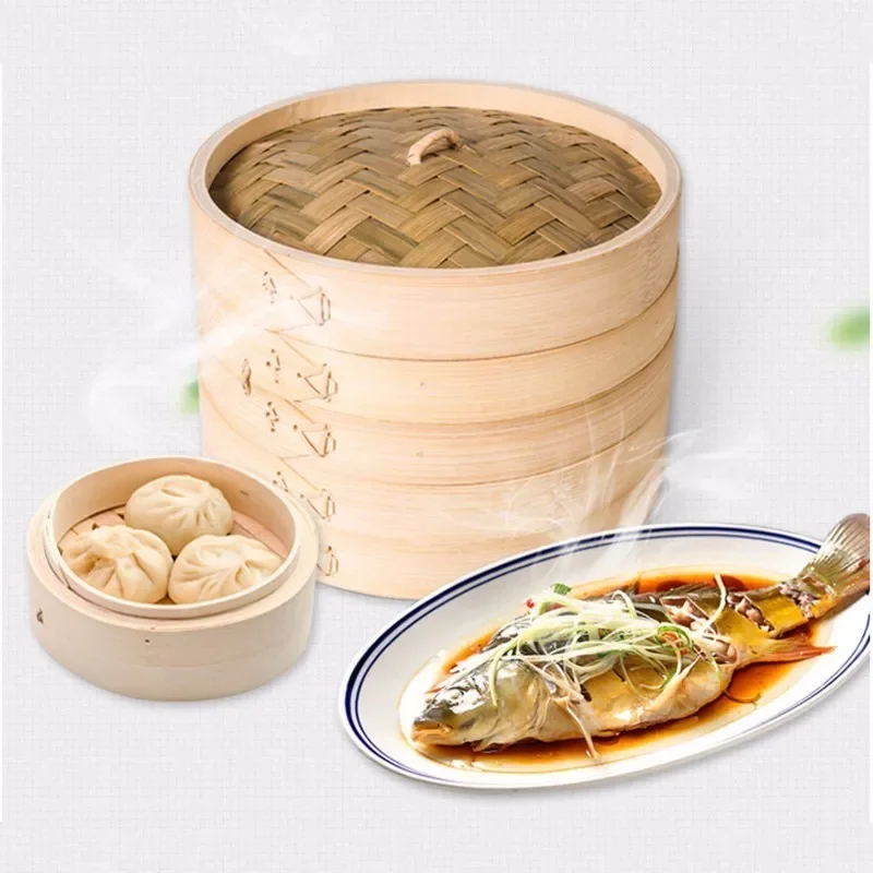 Kitchen Cooking Bamboo Steamer - Steamer Bamboo Set recension och pris