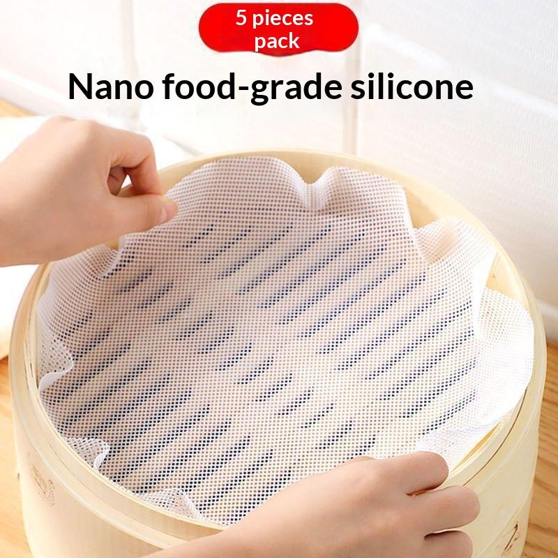 5pcs/set Reusable Silicone Non - Steamer Bamboo Set recension och pris