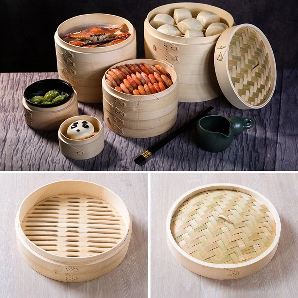 Chinese Steamer Bamboo Steamer - Steamer Bamboo Set recension och pris