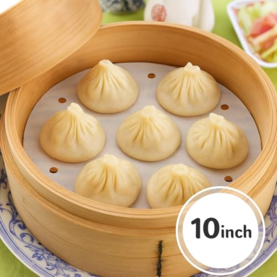 Air Fryer Parchment Paper, Set - Steamer Bamboo Set recension och pris