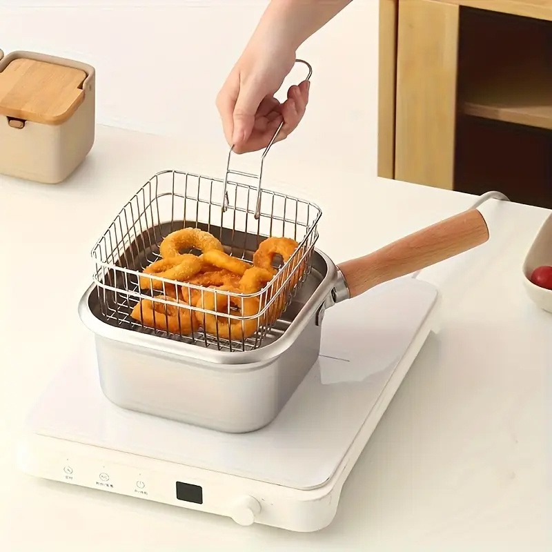 Stainless steel square deep fr - Paella Pan Steel recension och pris