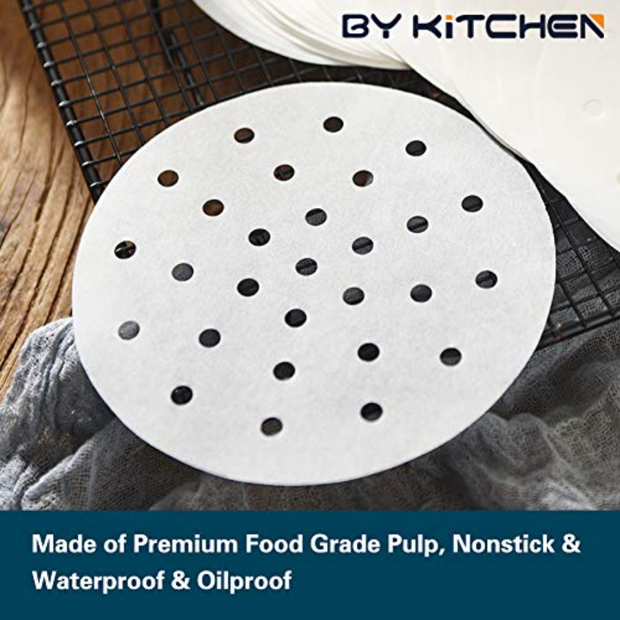 Perforated Air Fryer Parchment - Steamer Bamboo Set recension och pris