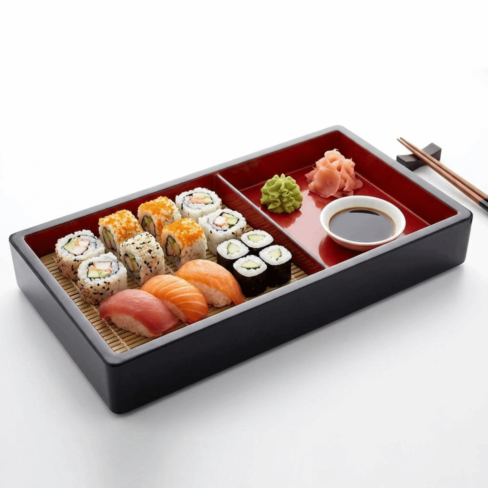 Multipurpose Cold Noodle Plate - Sushi Mat Bamboo recension och pris
